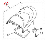 YAMAHA OEM Single Seat Assembly F2S-U372A-00-00