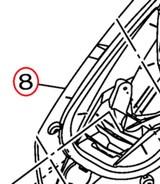YAMAHA OEM Engine Hatch Inner F4N-U519G-01-00