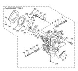 YAMAHA OEM Carburetor Assembly 2 62T-14302-03-00
