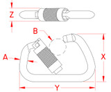 Suncor Stainless Extra Large Clip Auto Lock 1/2" X 4-1/2" A0147-0