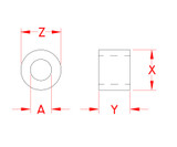 Suncor Aluminum Stop Sleeve A0754-0