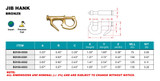 Suncor Jib Hank Bronze B0169-0000 B0169-0001 B0169-0002 B0169-0003