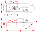 Suncor 304 Stainless Steel Trailer Coupler C0265-0