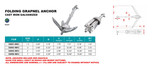 Suncor Cast Iron Galvanized Folding Grapnel Anchor G8001-MKII G8003-MKII G8005-MKII G8008-MKII