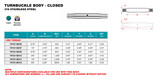 Suncor 316 Stainless Steel Turnbuckle Body Closed UNC Thread P0101-BD
