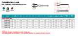 Suncor 316 Stainless Steel Turnbuckle Jaw Right Hand UNF P0780-RJ05 P0780-RJ07 P0780-RJ09 P0780-RJ10 P0780-RJ13 P0780-RJ16