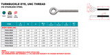 Suncor 316 Stainless Steel Turnbuckle Eye Right Hand UNC P0154-RE