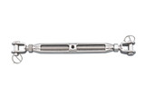 Suncor 316 Stainless Steel Cast Jaw and Jaw Turnbuckle with Nuts Open S0105-0
