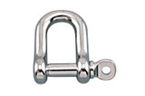Suncor Straight D Shackle with Screw Pin 316 Stainless Steel S0115-0