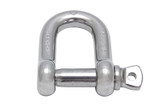 Suncor Forged Straight D Shackle with Screw Pin 316 Stainless Steel S0117-0