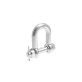Suncor Forged Straight D Shackle with Bolt 316 Stainless Steel S0117-SA
