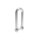 Suncor Long D Shackle with No Snag Pin 316 Stainless Steel S0138-NS