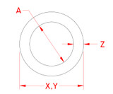 Suncor Round Ring 304 Stainless Steel S0139-0-1