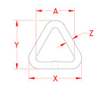 Suncor Triangle Ring 316 Stainless Steel S0139-T