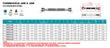Suncor Cast Jaw and Jaw Turnbuckle 316 Stainless Steel S0154-JJ