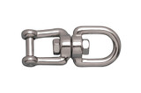 Suncor Eye and Jaw Swivel with No Snag Pin 316 Stainless Steel S0155-NS