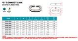Suncor "C" Connect Link 316 Stainless Steel S0165-0