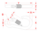 Suncor Screw Lock Spring Clip 316 Stainless Steel S0181-X