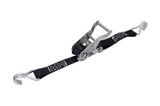Suncor Wide Ratchet Assembly with "J" Hooks Black 304 Stainless Steel S0208-JJ