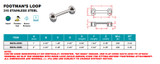 Suncor Footman's Loop 316 Stainless Steel S0224-0