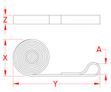 Suncor Webbing Assembly with Sewn Loop Black S0232-0