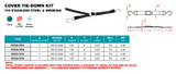 Suncor Cover Tie-Down Kit 316 Stainless Steel and Webbing S0280-0004