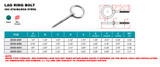 Suncor Lag Ring Bolt 304 Stainless Steel S0329-0