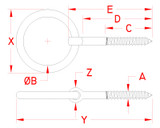 Suncor Lag Ring Bolt 304 Stainless Steel S0329-0