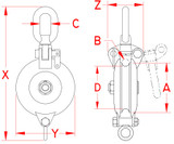 Suncor Rated Snatch Block Rope 316 Stainless Steel S0428-0-R