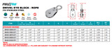 Suncor PULLPRO Swivel Eye Block Rope 316 Stainless Steel S0430-EY1