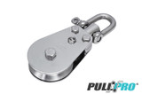Suncor PULLPRO D Shackle Block LoLOAD Wire 316 Stainless Steel S0431-DS1
