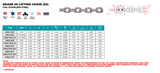 Suncor Grade 50 Lifting Chain (S5) 316L Stainless Steel S0603-0