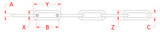 Suncor Long Link Chain (S6) 304L Stainless Steel S0606-0