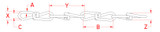 Suncor Double Loop Chain (S7) 304 Stainless Steel S0626-0