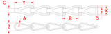 Suncor Sash Chain (S10) 304 Stainless Steel S0631-0