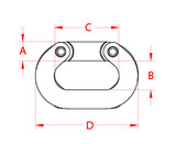 Suncor Forged Connecting Link 316-NM Stainless Steel S0660-0