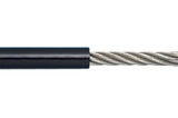 Suncor Black PVC Coated 7 X 7 Wire Rope 316 Stainless Steel S0709-0