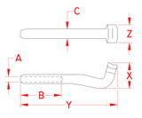 Suncor Swage "T" Terminal 316 Stainless Steel S0742-0