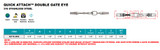 Suncor Quick Attach Double Gate Eye 5/16" X 3/16" 316 Stainless Steel S0776-2905