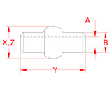 Suncor Double Shank Ball 316 Stainless Steel S0756-0