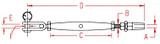 Suncor Quick Attach Stud and Toggle 316 Stainless Steel S0764-0