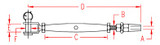 Suncor Quick Attach Stud and Jaw 316 Stainless Steel S0765-0
