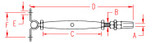 Suncor Quick Attach Stud and Wall Toggle 316 Stainless Steel S0766-0