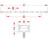 Suncor Micro Star LED Light Bar Aluminum Housing S0825-0