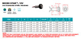 Suncor Micro Star 12V 1/4" 316 Stainless Steel Housing S0801-0