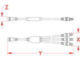 Suncor Micro Star 3-Way Branch Connector S0825-3