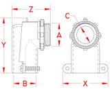 Suncor Elbow Connector 316 Stainless Steel S0854-0