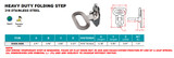 Suncor Heavy Duty Folding Step 316 Stainless Steel S3630-0000