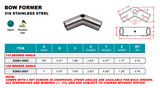 Suncor Bow Former 316 Stainless Steel S3663-0