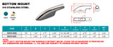 Suncor Bottom Mount 316 Stainless Steel S3675-0